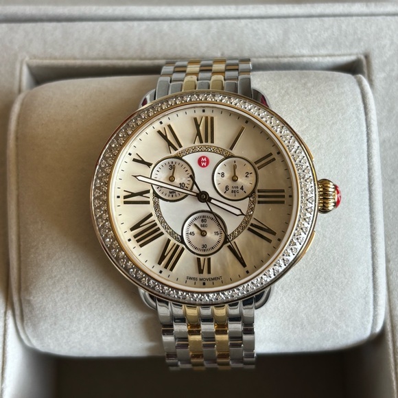 Michele watch Serein Diamond Bracelet Chronograph Watch, 40mm $2995 - Picture 1 of 9